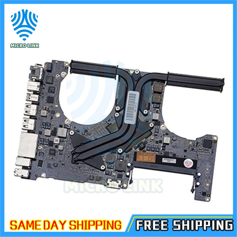 Сломанная материнская плата A1286 для Macbook Pro 1" 2010, материнская плата для ноутбука i7 2,66 ГГц 820-2850-A 2011 2,0 ГГц 820-2915-B 2012 2,3 ГГц
