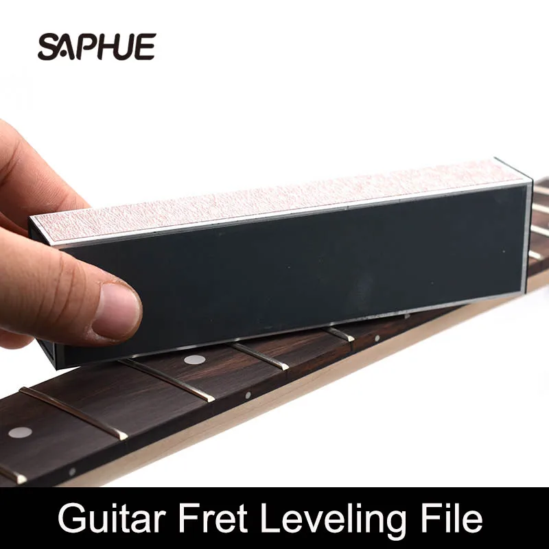 

Guitar Fret Leveling File 150x38x25MM with Self-adhesive Sandpaper Luthier Tool For Acoustic Electric Guitars Bass