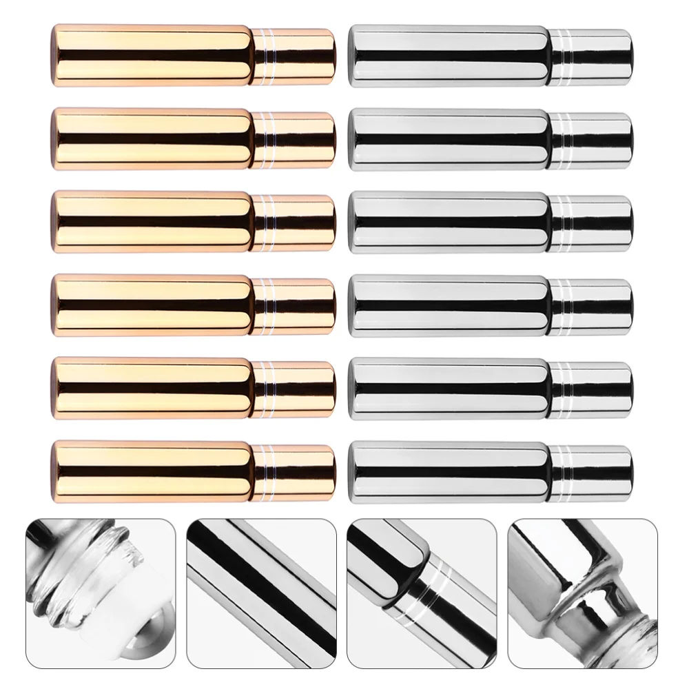 

12pcs Rollerball Glass Bottle Empty Essential Oil Bottle Refillable Container