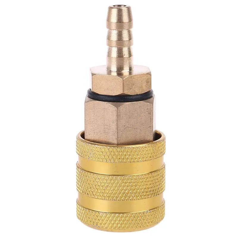 

1/4" NPT Coupler and 6.5mm Plug Kit Solid Brass Quick Connect Air Fittings Thickened Copper Inflatable joint