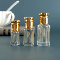 portable 3ml 6ml 12ml attar oud bottle with stainless steel roller ball glass dropper stick for essential oil essence 10pcslot