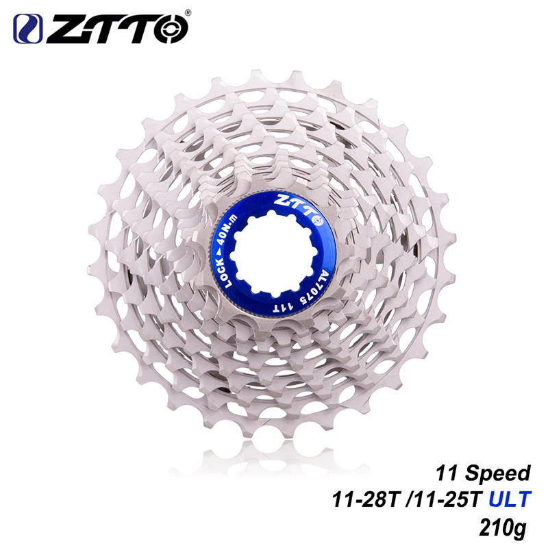 Кассета ZTTO Ultimate для велосипеда 11 скоростей 28T 25T свободное колесо Ультралегкая