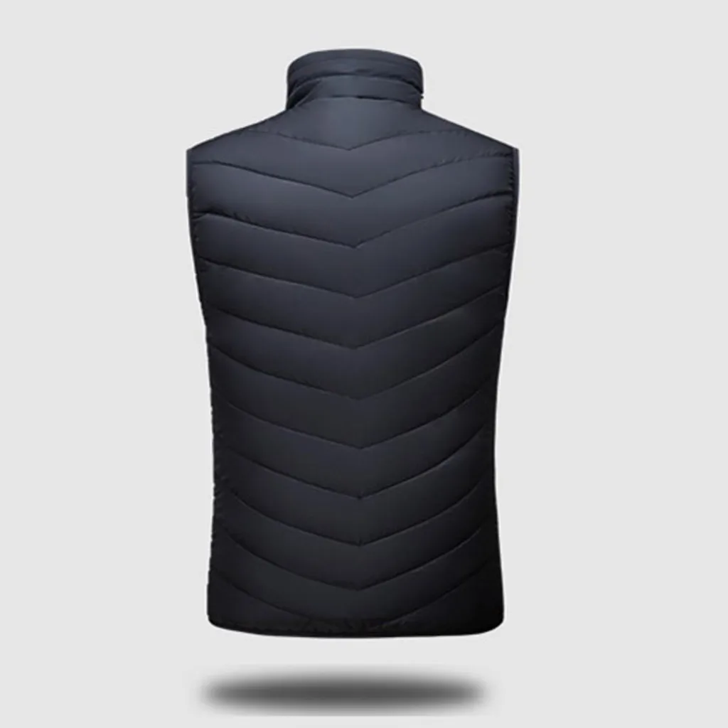 

Man Heating Vest 2020 Outdoor Warm Clothing Heated For Riding Skiing Fishing Charging Via Heated Coat