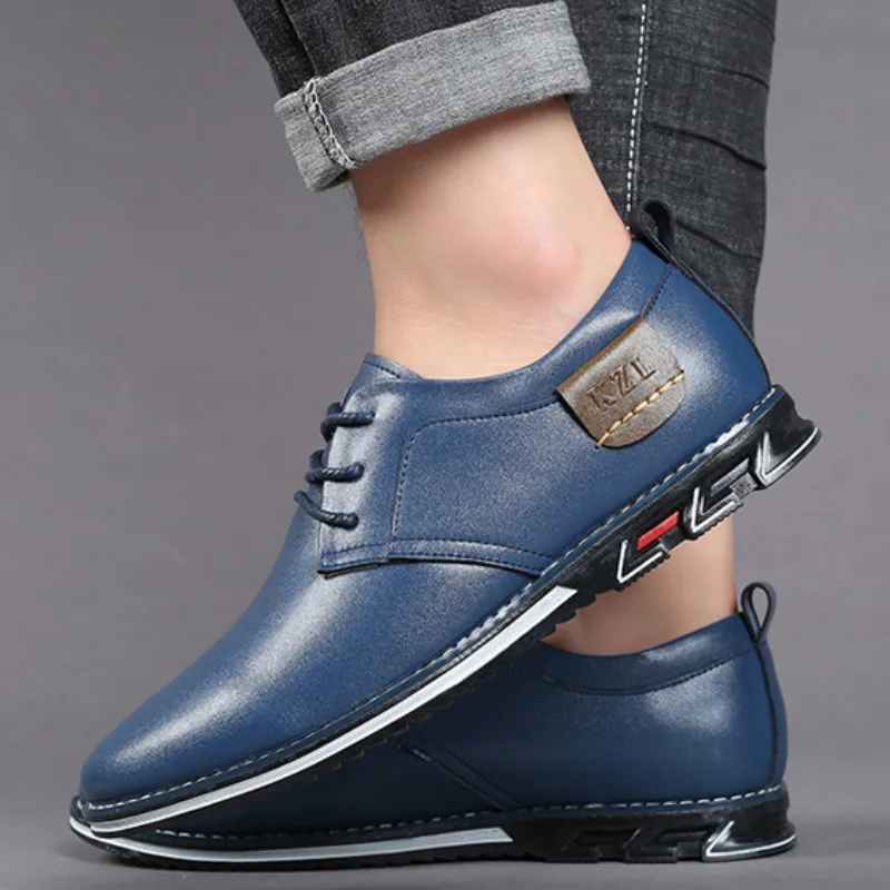 

2020 New Big Size 38-48 Oxfords Leather Men Shoes Fashion Casual Slip On Formal Business Wedding Dress Shoes Men Drop Shipping