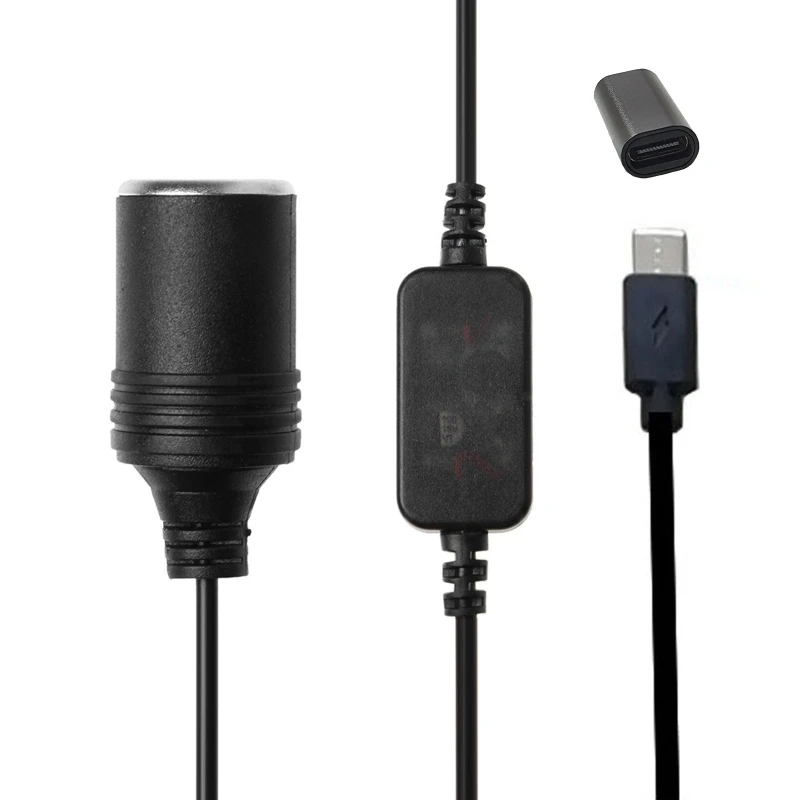 Кабель USB C PD (гнездо) (штекер) на 12 В для автомобильного видеорегистратора GPS E-Dog |