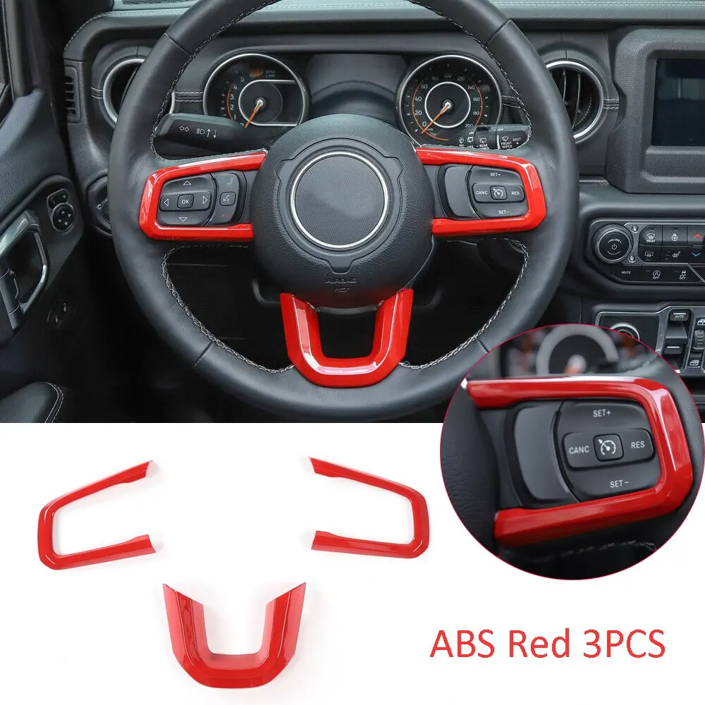 

Отделка на руль из АБС-пластика для Jeep Wrangler JL JT Gladiator 2018-2020