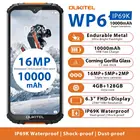 OUKITEL WP6 6,3 FHD + IP68 прочный мобильный телефон 4 Гб 128 ГБ 10000 мАч батарея Восьмиядерный 16 МП Тройная камера смартфон