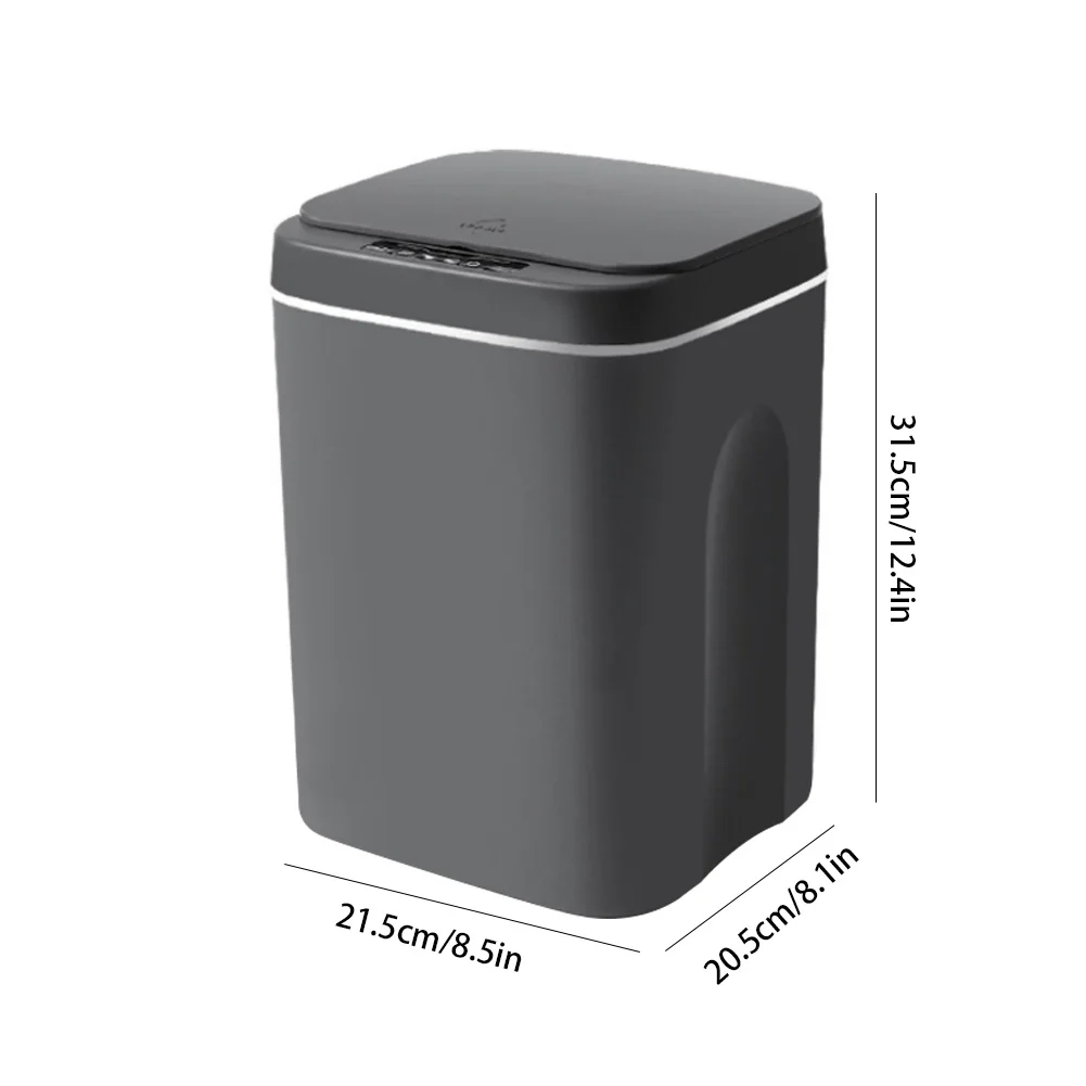 

16L Intelligent Trash Can Automatic Sensor Dustbin Smart Sensor Electric Waste Bin Home Rubbish Can For Kitchen Bathroom Garbage