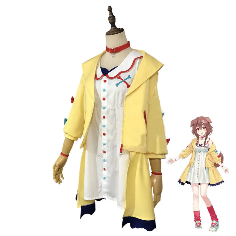 

Костюм для косплея VTuber Inugami Korone, милая униформа, Рождественский костюм на Хэллоуин