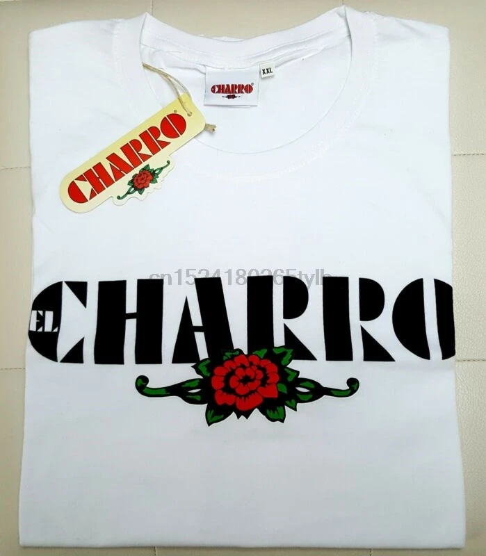 Белая футболка El Charro (XXL) новый хлопковый итальянский Винтажный стиль