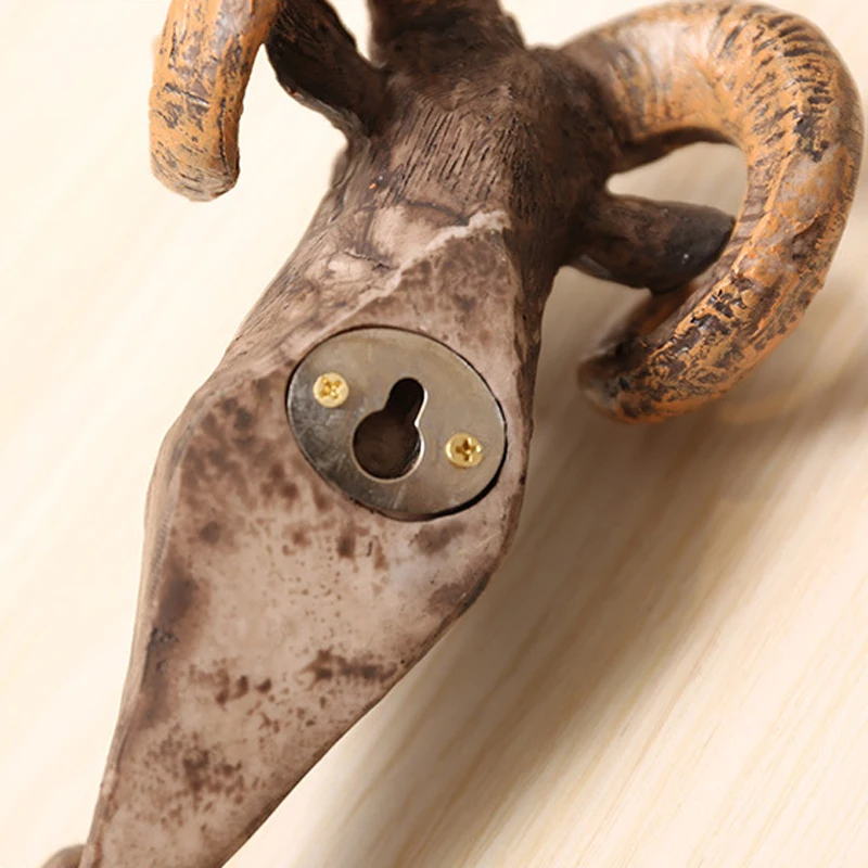 

New Vintage Resin Wall Coat Rack Wall Hook Home Wall Decoration Stereo Animal Rack