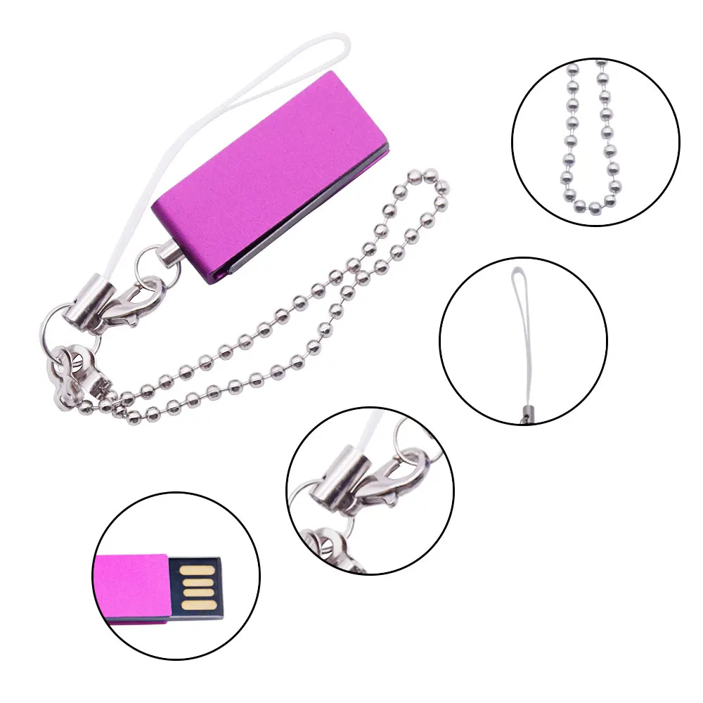 Флеш-накопитель Micro Usb 10 шт./лот переносной металлический флеш-накопитель с