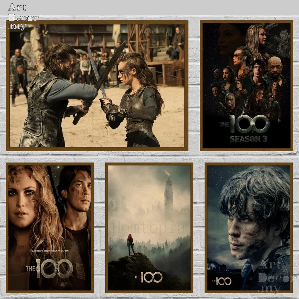 

The 100 Retro Kraft Paper Movie Poster For Home Art Decoration Posters