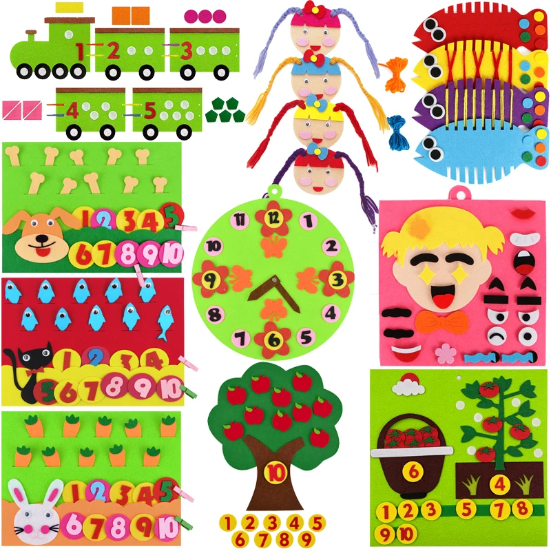 

Montessori Toys Baby Puzzles Busy Board Math Clock Numbers Early Learning Educational Toy For Preschool Children Kids Toddlers