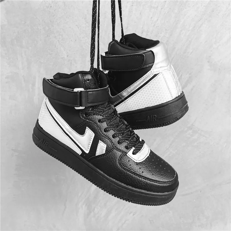 

Кроссовки мужские с высоким берцем, повседневная брендовая Уличная обувь для ходьбы, светильник кие, классические, 2021