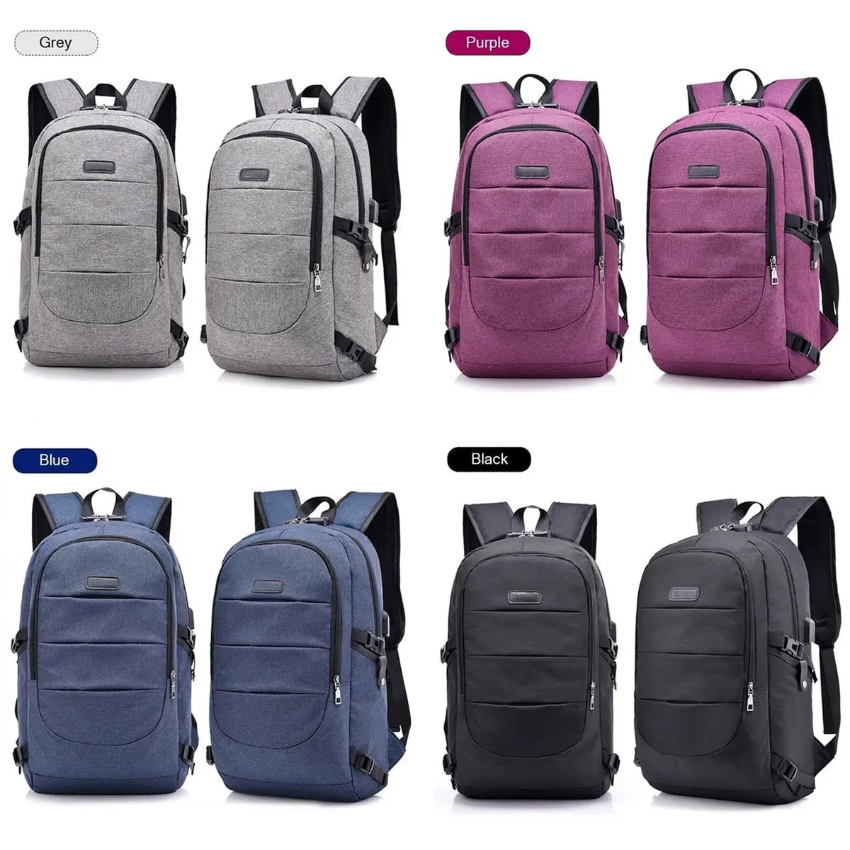 Рюкзак для ноутбука 17 3 дюйма вместительная водонепроницаемая сумка с USB-портом