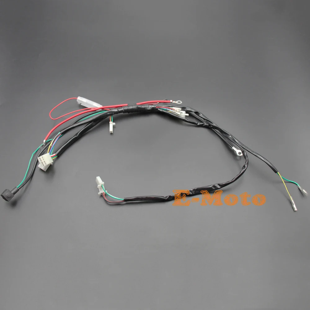 

WIRING HARNESS Wire Loom For 50cc 70cc 90cc 110cc 125cc 140cc Chinese Pit Dirt Pro Bike Electric Start