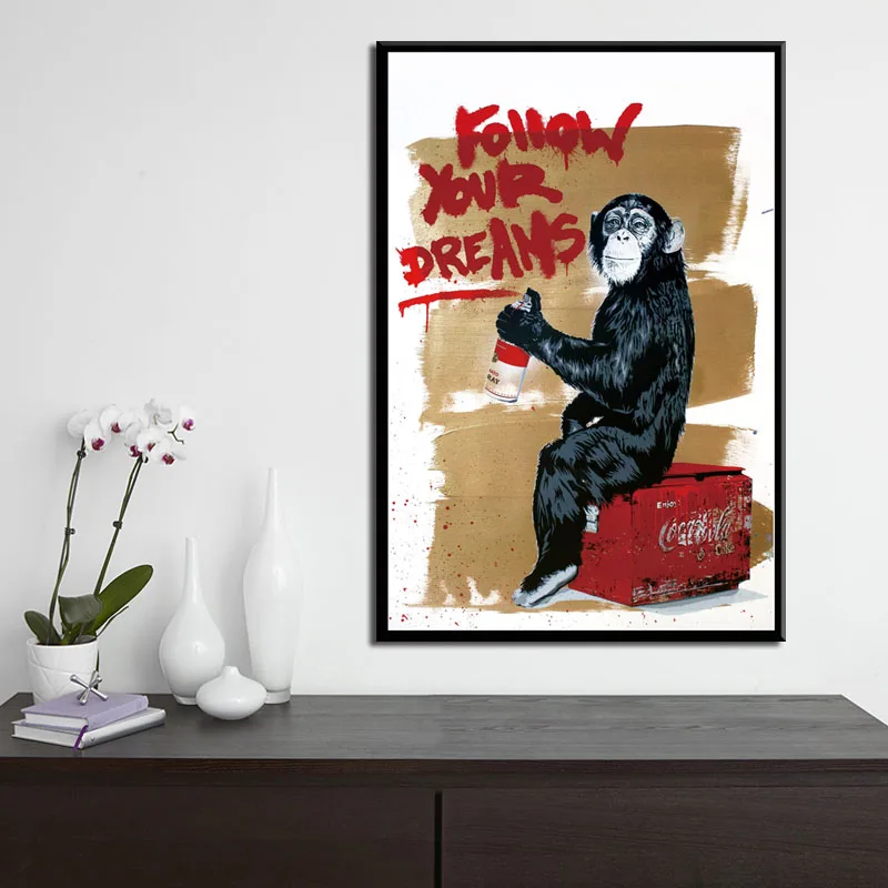 Banksy граффити современное искусство уличное искусство Искусство Живопись Шелковый Холст плакат настенный домашний декор