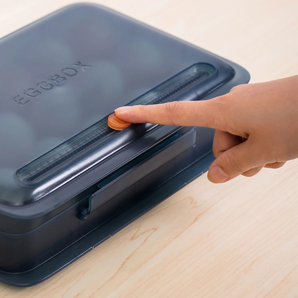 

1PC Egg Container Egg Case Plastic Egg Storage Boxes with Lid Transparent Egg Organizer for Refrigerator Kitchen Storage Tools