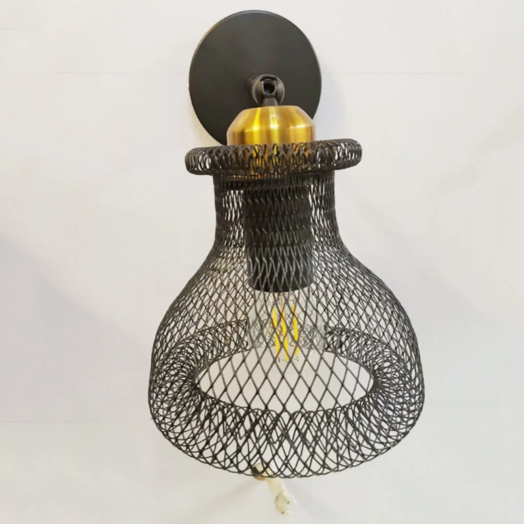 

Wire Metal Lamp Guard Fit Ceiling Light, Chandelier, Wall Lamp-15/12cm Dia.