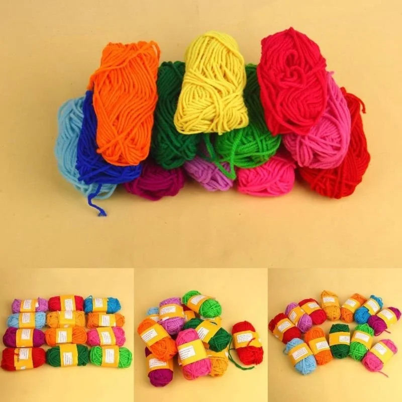 12 шт./компл. красочные новые шерстяные пряжи DIY тканые нитки хлопчатобумажная ткань ручной вязки пряжа вязаное одеяло крючком пряжа