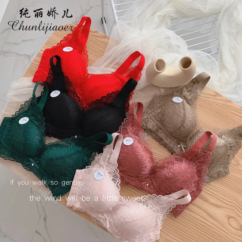 

Нижнее белье без магнита бюстгальтер с тонкой чашкой большого размера без стальных колец коллекция регулируемых сосков YouthSexy Удобная девуш...