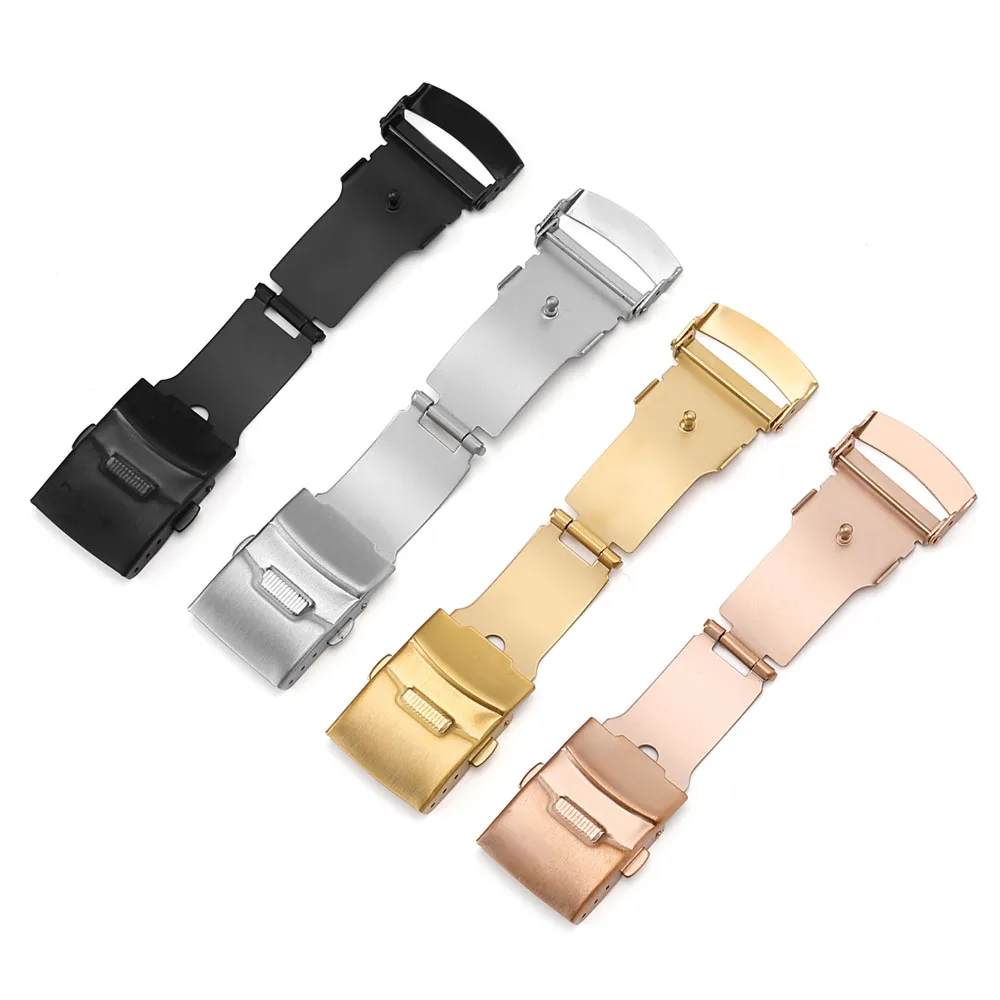 

Ремешок для часов, 16/18/20/22 мм, складной, с двойным щелчком, с застежкой-бабочкой