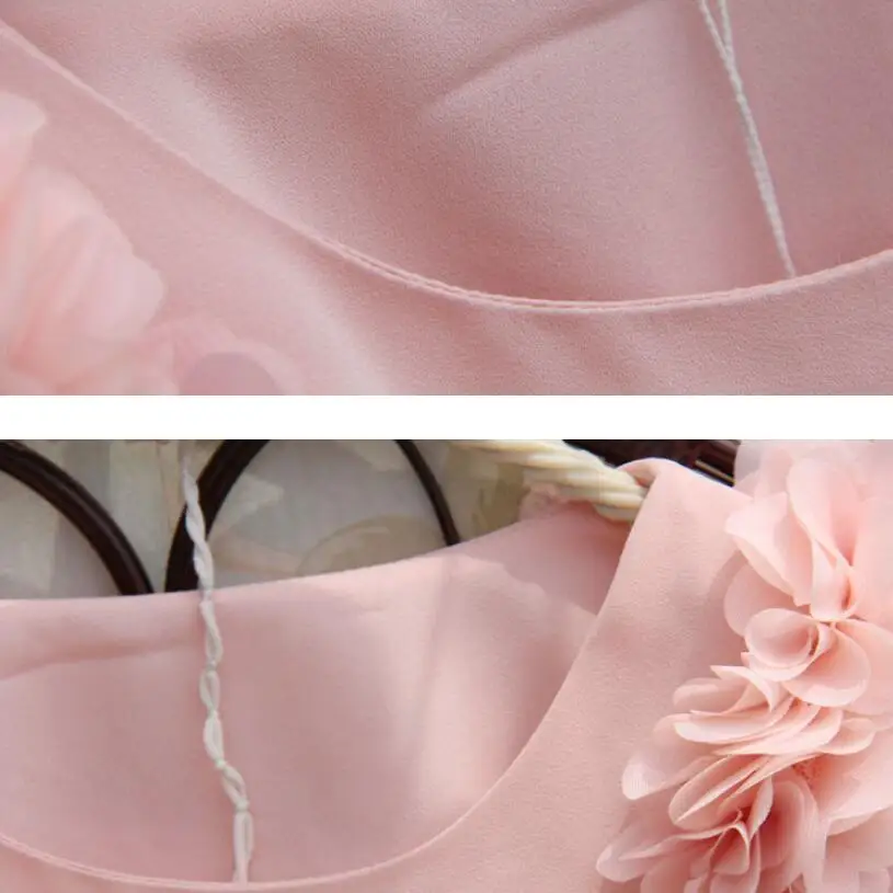 2020 г. Летняя блузка для девочек рубашки детей блузки Девочек Шифоновые Топы на