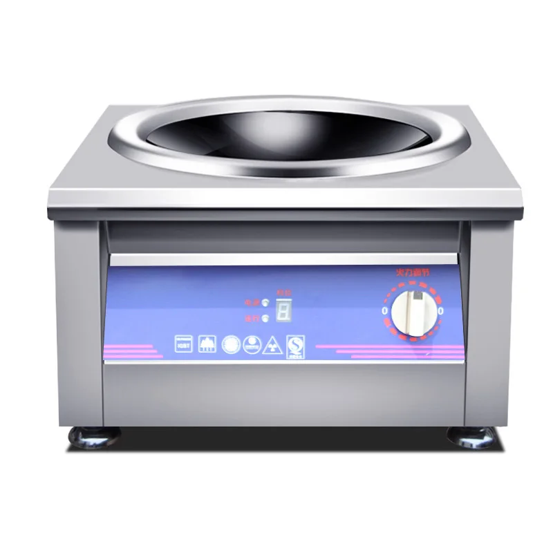 3500 Вт/5000 Вт индукционная плита коммерческая вогнутая поверхность электрическая