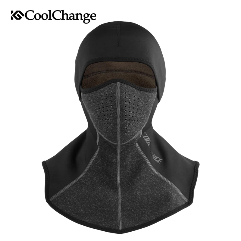 

CoolChange велосипедная маска для лица зимняя Лыжная Флисовая Маска Водонепроницаемая флисовая Спортивная маска велосипедный теплый шарф для с...