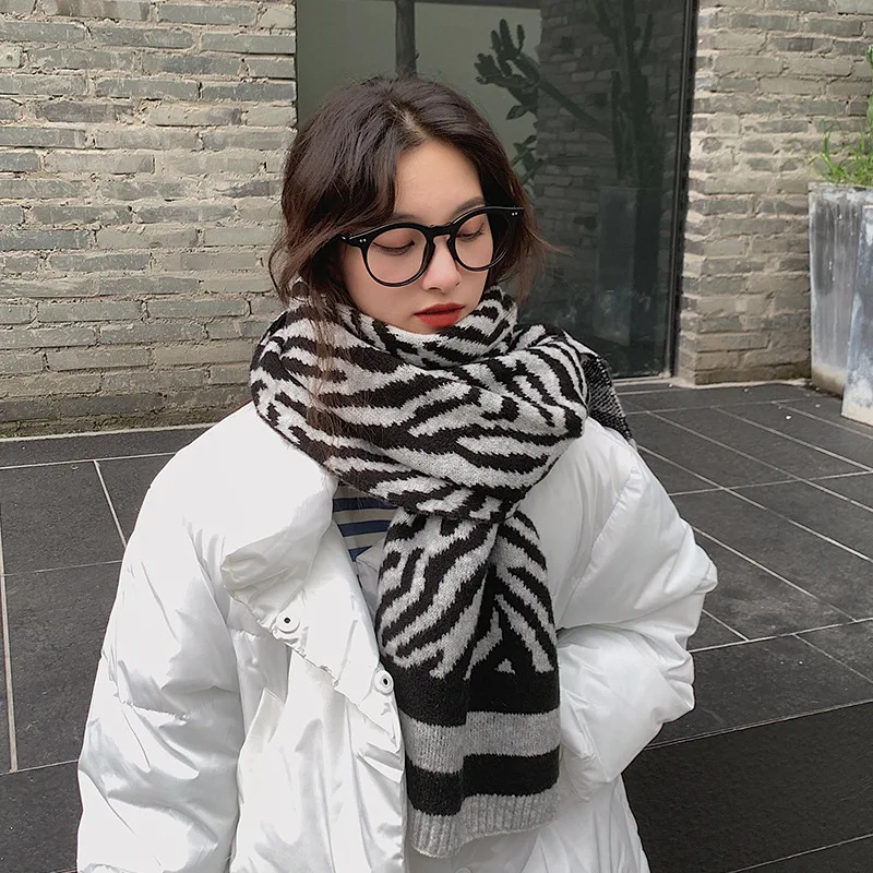 Женский теплый шарф с леопардовым принтом Johnature, мягкий утепленный Универсальный шарф 3 цветов в Корейском стиле для зимы, 2021 от AliExpress WW