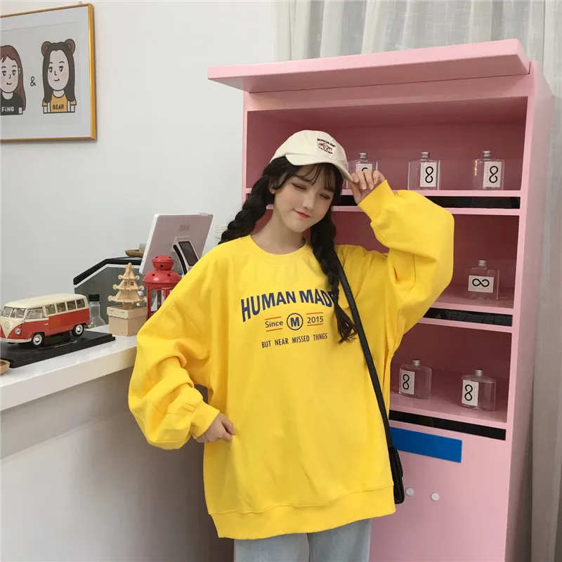 

Hong Kong Style Long Sleeve T-shirt Women's Spring and Autumn 2020 Korean Style Fashionable Loose Ins Super Hot Thin Chic Lazy