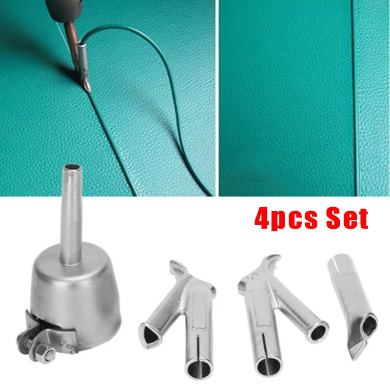 

4pcs Speed Welding Nozzles Titanium Alloy For Vinyl PVC Plastic Hot Air Tool 5mm Standard Nozzle Weld Tip High Quality