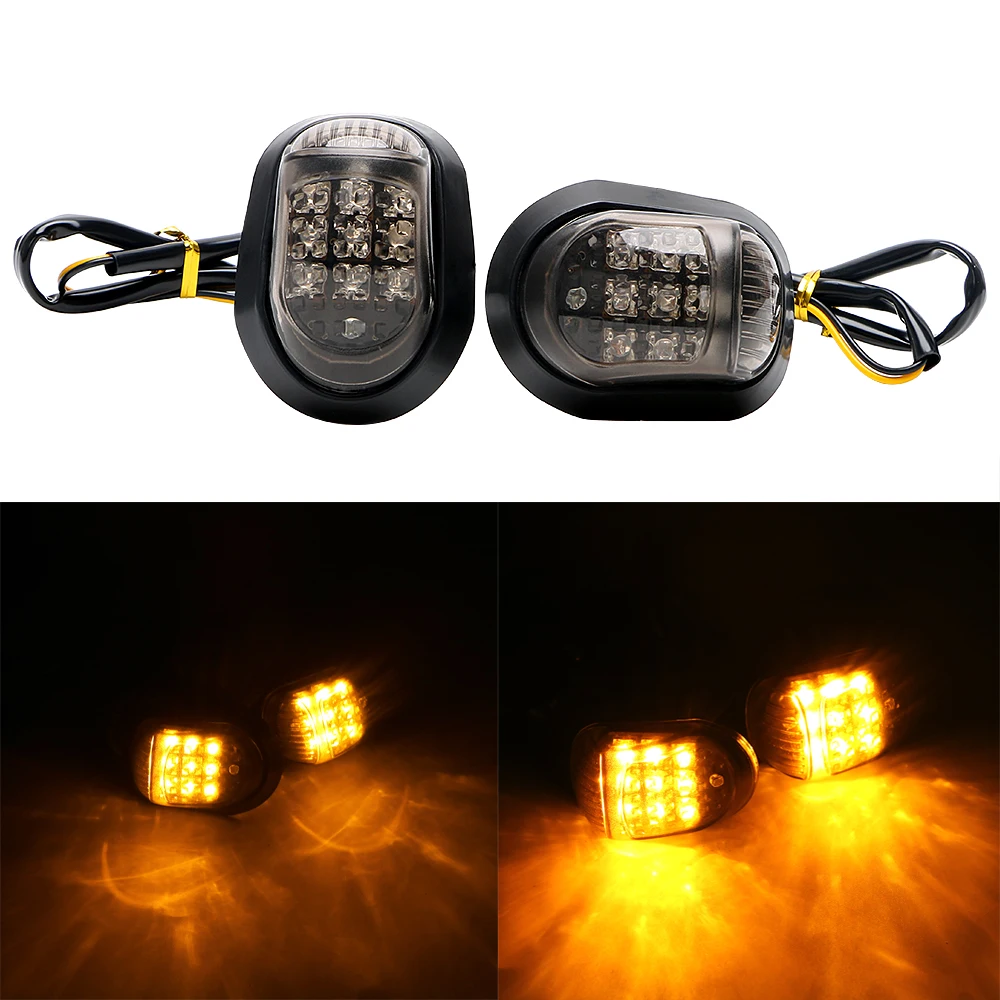 

Yellow Lighting A Pair 12V Motorcycle 9 LED Piranha Light Flasher Turn Light Turn Signal Light Motorbike Indicators Blinker