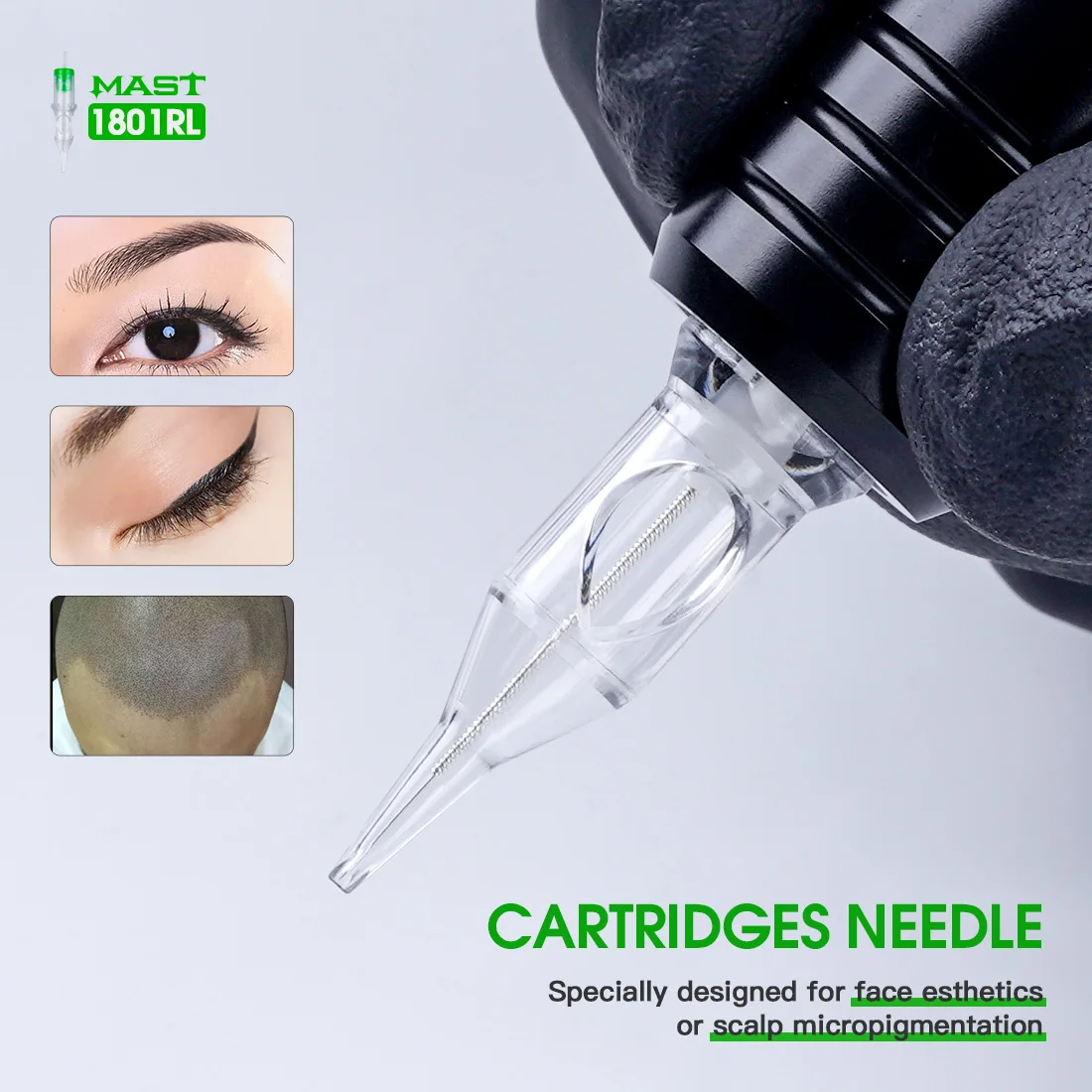 

0.18MM Round Liner Cartridge Needles 0401RL 20pcs Sterile Tattoo Needle for Permanent Make Up Tattoo Machine Grip Supplies