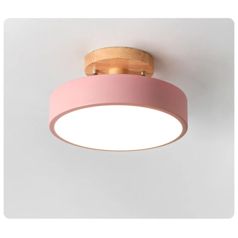 $19.90 Modern Simplicity LED Ceiling light iron and wood lamp indoor home bedroom living room corridor aisle decoration illumination