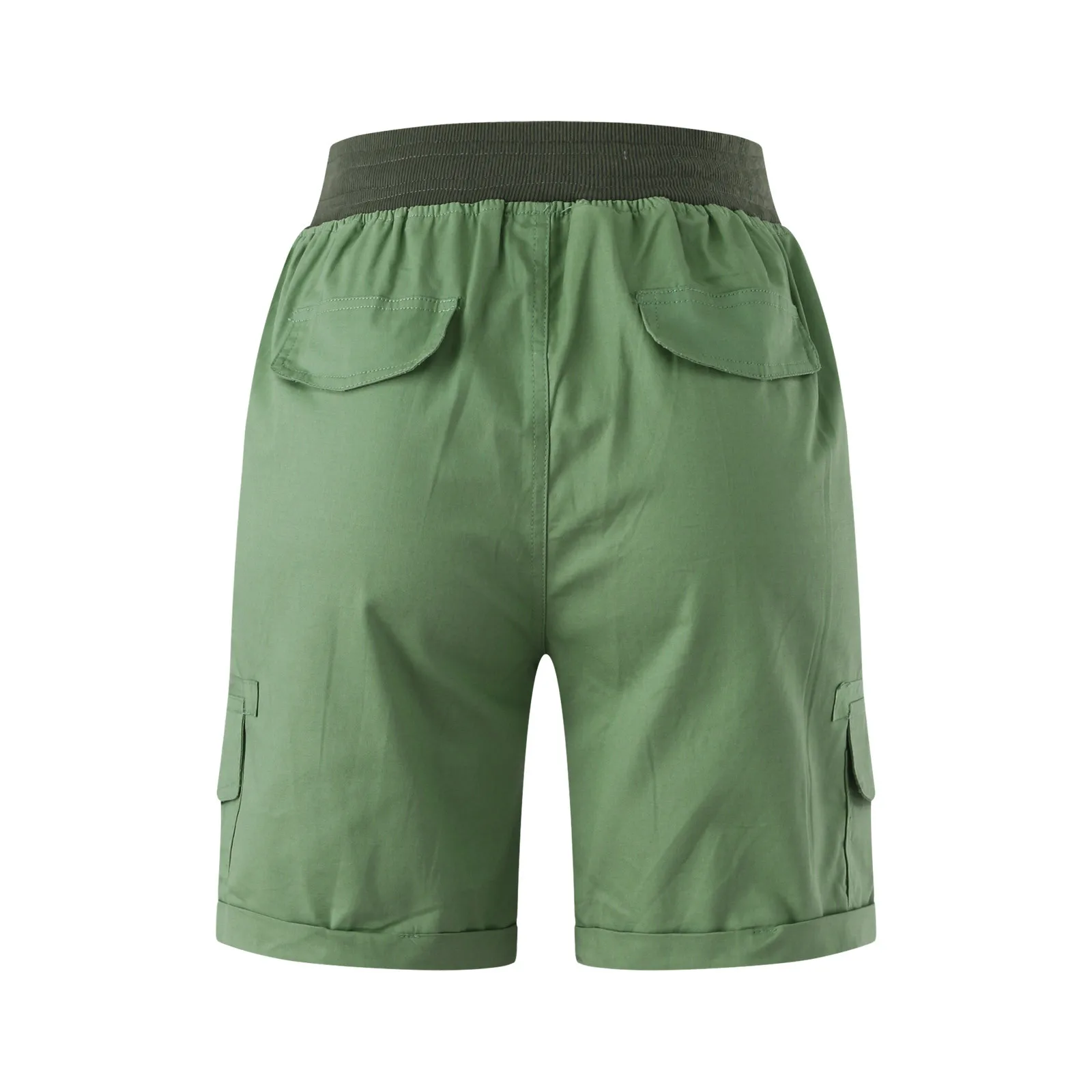 

High Waist Shorts Women 2021 New Summer Casual Elegant Soft Pants With Sashes Loose Wide Leg Shorts Pants With Pockets