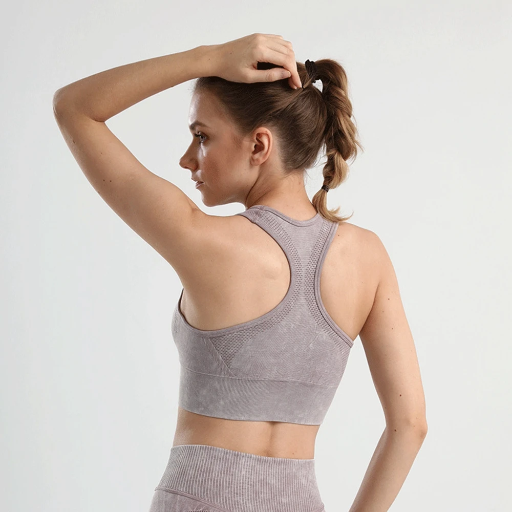 

PEARLYNN Yoga Bra Sports Tank Tops For Women Vest No Buckles Bralette Bustier T Shirts Female Seamless Debardeur Blouse Crop Top