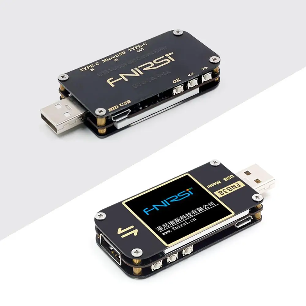 Измеритель тока и напряжения FNB38 USB тестовый er QC4 + PD3.0 2 0 PPS проверка емкости