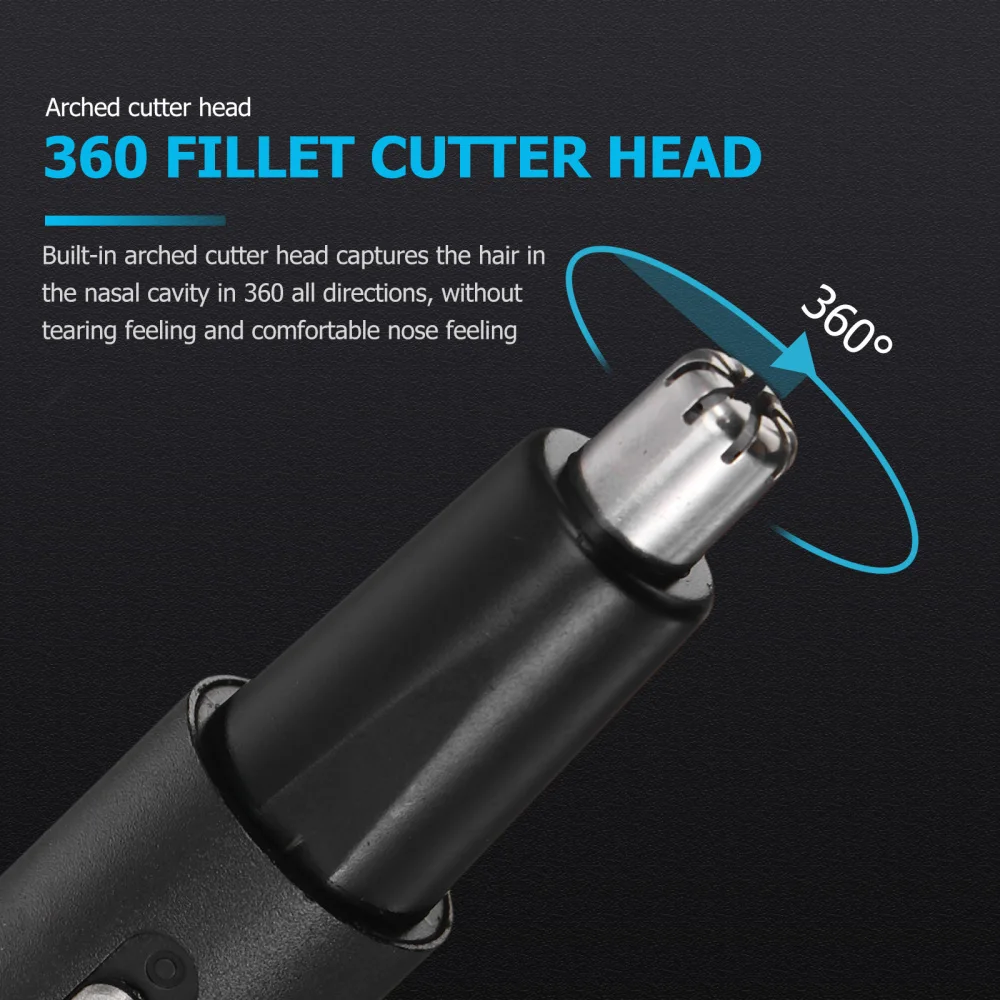 

1Pc Nose Hair Trimmer Electric Vibrissa Clipper Nose Hair Remover Cleaner