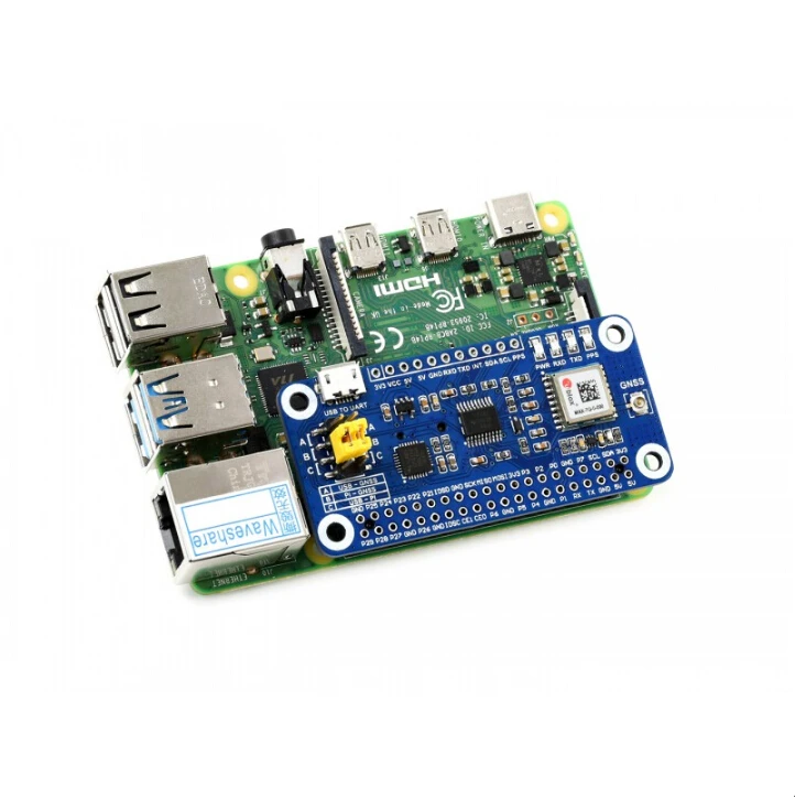 Waveshare шапка для Raspberry Pi GPS глонасс QZSS SBAS с технологией GNSS функцией GLONASS | Компьютеры
