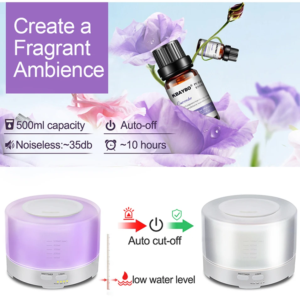 Аромадиффузор 500 мл Bluetooth музыкальный аромадиффузор светодиодный меняющий цвет 12