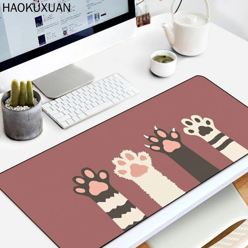Коврик для мыши 900x400 мм большой настольный компьютерный коврик Kawaii компьютера и