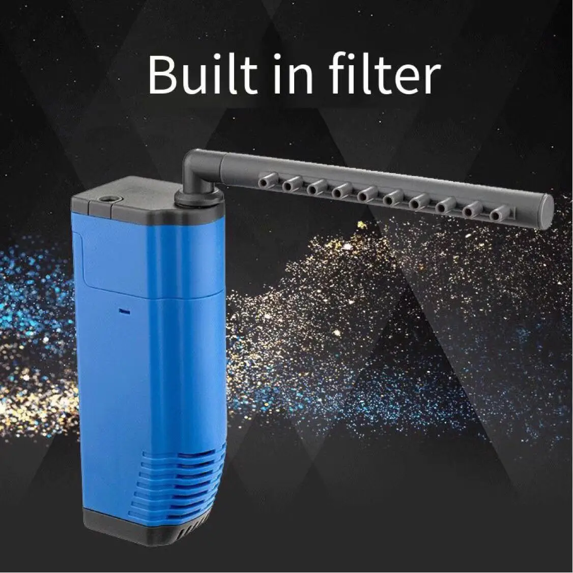 

Аквариум со встроенным фильтром, насос для черепахи, встроенный циркулятор, фильтр, очиститель воды, аквариумные аксессуары 3 Вт 110 В 220 В