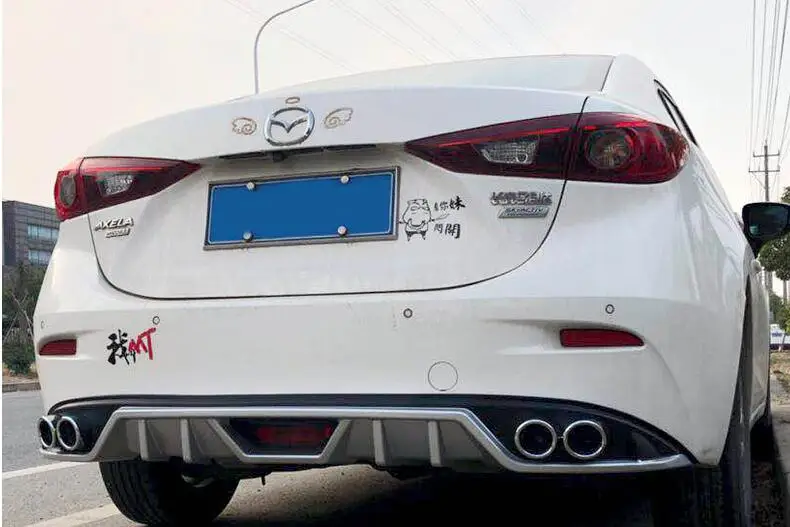 Задний спойлер для Mazda 3 Axela 2017 2019 задний переднего бампера|Обвесы| |