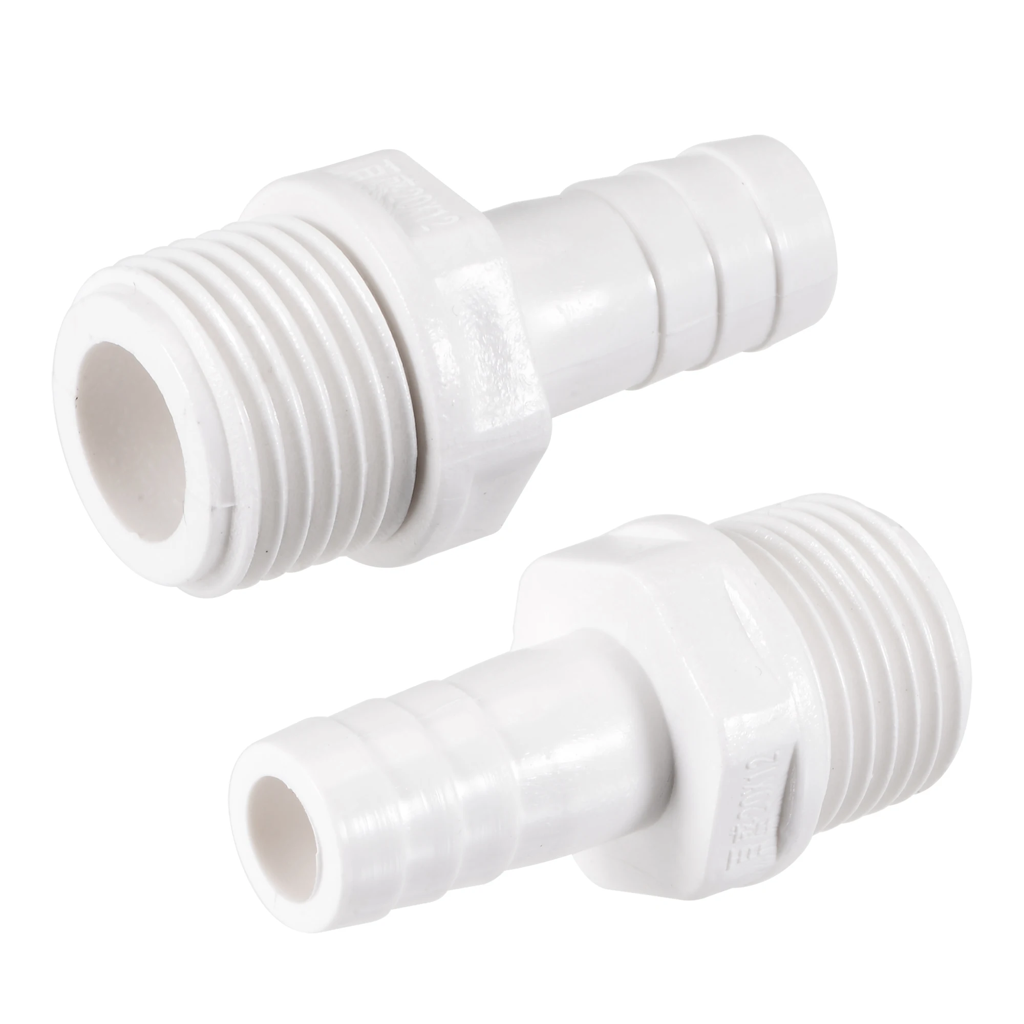 

Uxcell PVC Tube Fitting Adapter 12mm Barbed x G1/2 Male White for Aquariums, Water Tanks, Tubs, Pools 2Pcs