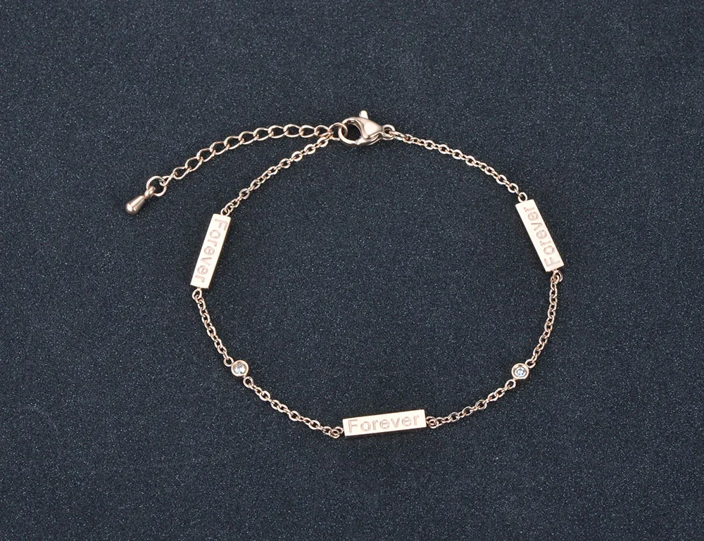 Классические браслеты BOBOTUU Forever &amp CZ из цепочек и звеньев ювелирные изделия