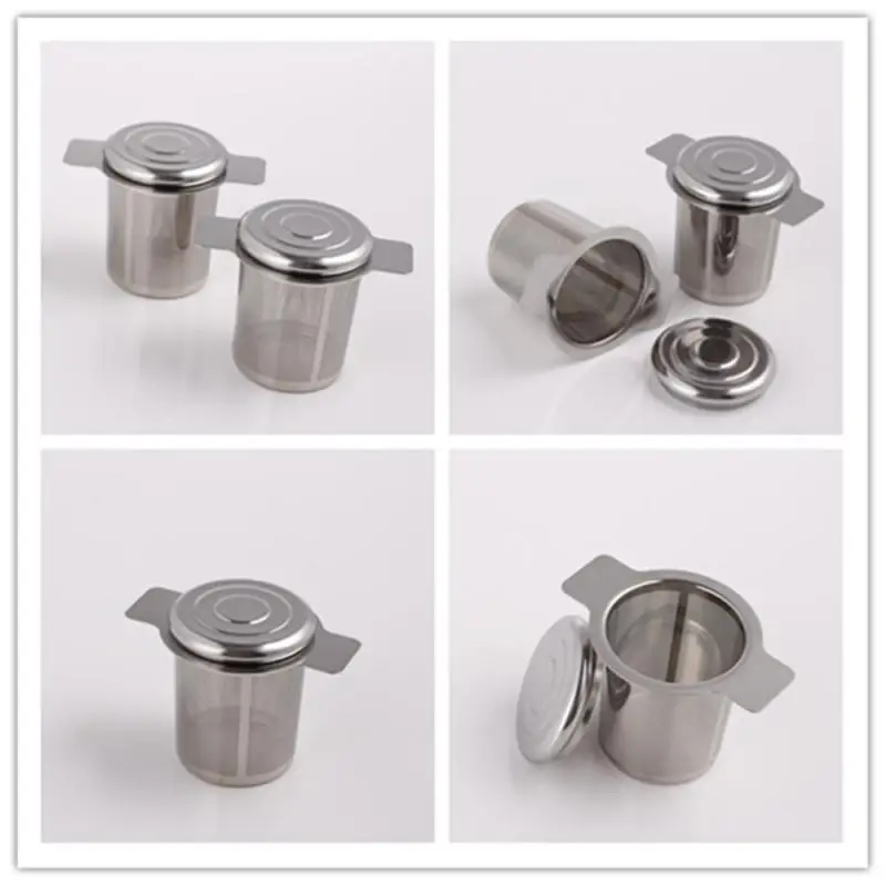 

Double Ear Mesh Tea Infuser Reusable Tea Strainer Stainless Steel Teapot Coffee Loose Tea Leaf Spice Filter Items Tea Drinkware