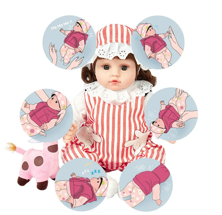 

47cm Bebe Doll Reborn Toddler Doll Intelligent Orientation Induction Rebirth Doll Enamel Simulation Baby Kawaii Gift for Girl