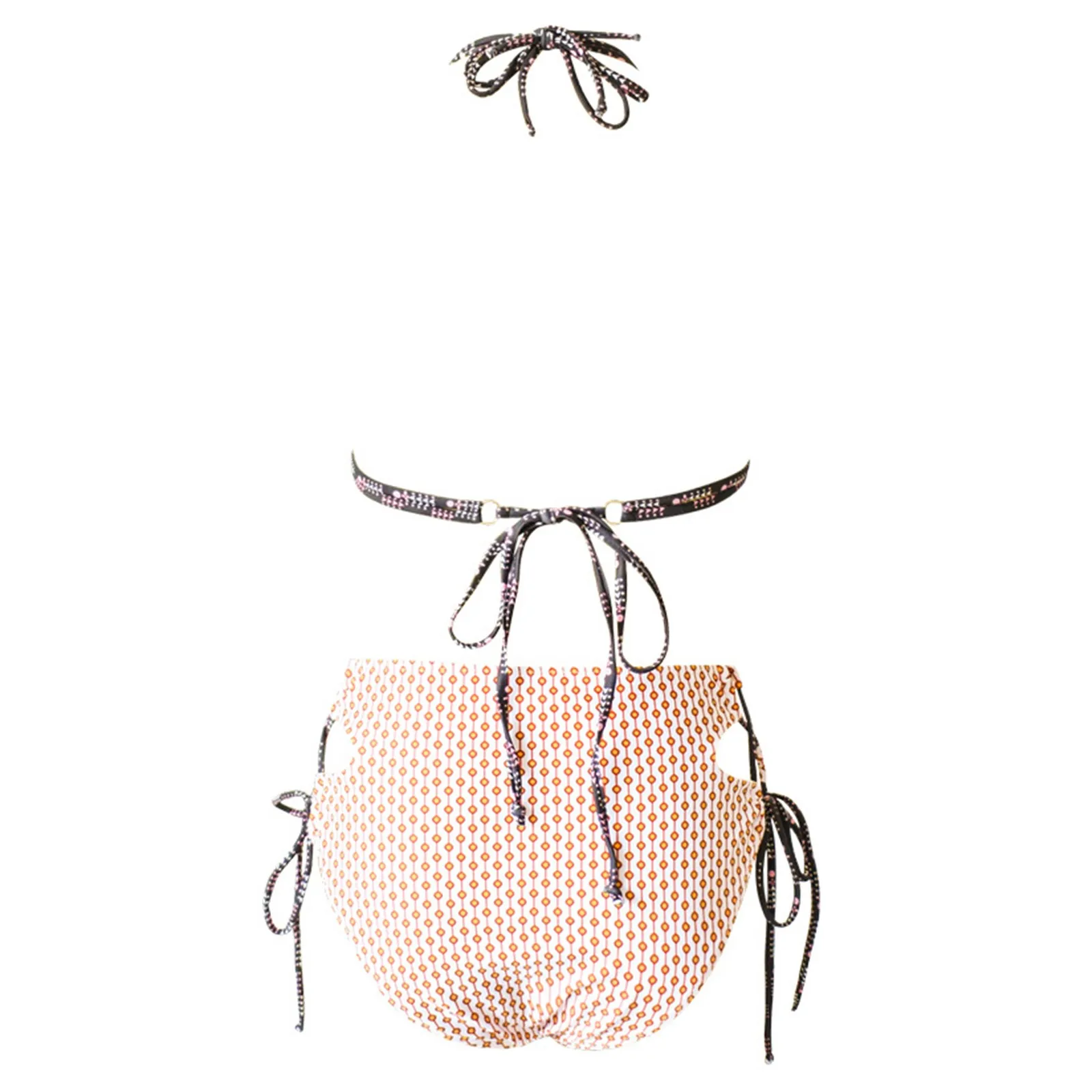 Женский модный сексуальный клетчатый купальник бикини без косточек из двух